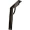 Ekena Millwork Maria Wrought Iron Bracket, (Single center brace), Antiqued Brass 1 1/2"W x 5 1/2"D x 8"H BKTM01X05X08SMAABS - alternate 1